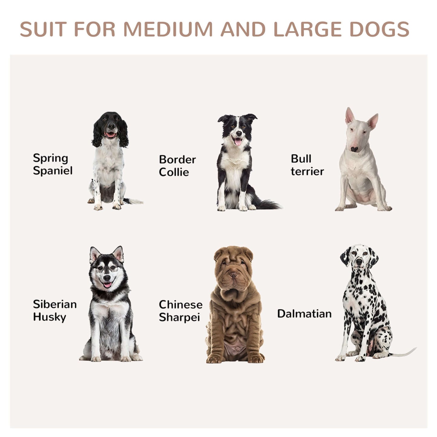 47" x 23.5" x 35" Dog Crate, Adjustable Shelf, for Medium and Large Dogs, White - supdog