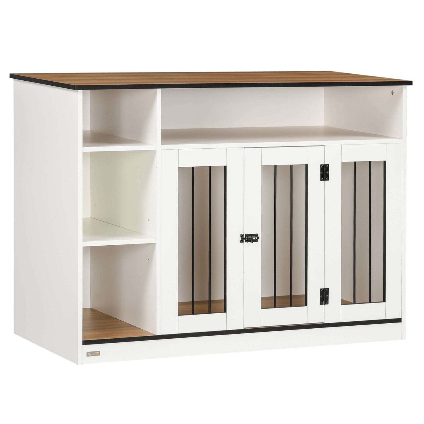 47" x 23.5" x 35" Dog Crate, Adjustable Shelf, for Medium and Large Dogs, White supdog