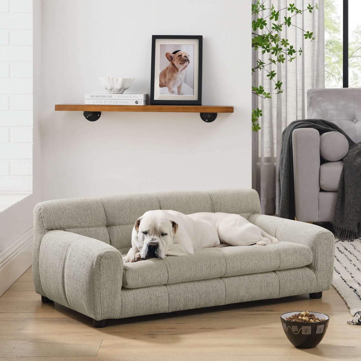 38' Soft Comfortable Pet Sofa, Beige