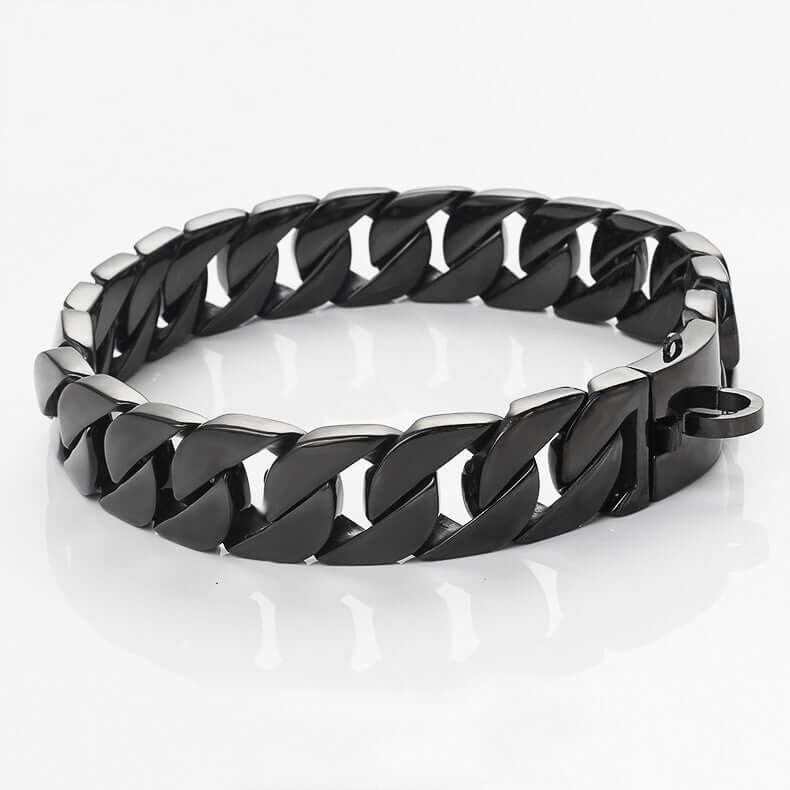 Black Stainless Steel Dog Chain Necklace Bully Large Collar cjdropshipping