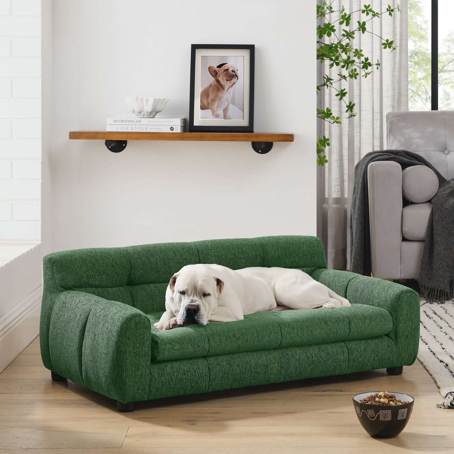 38" Soft Comfortable Pet Sofa, Green