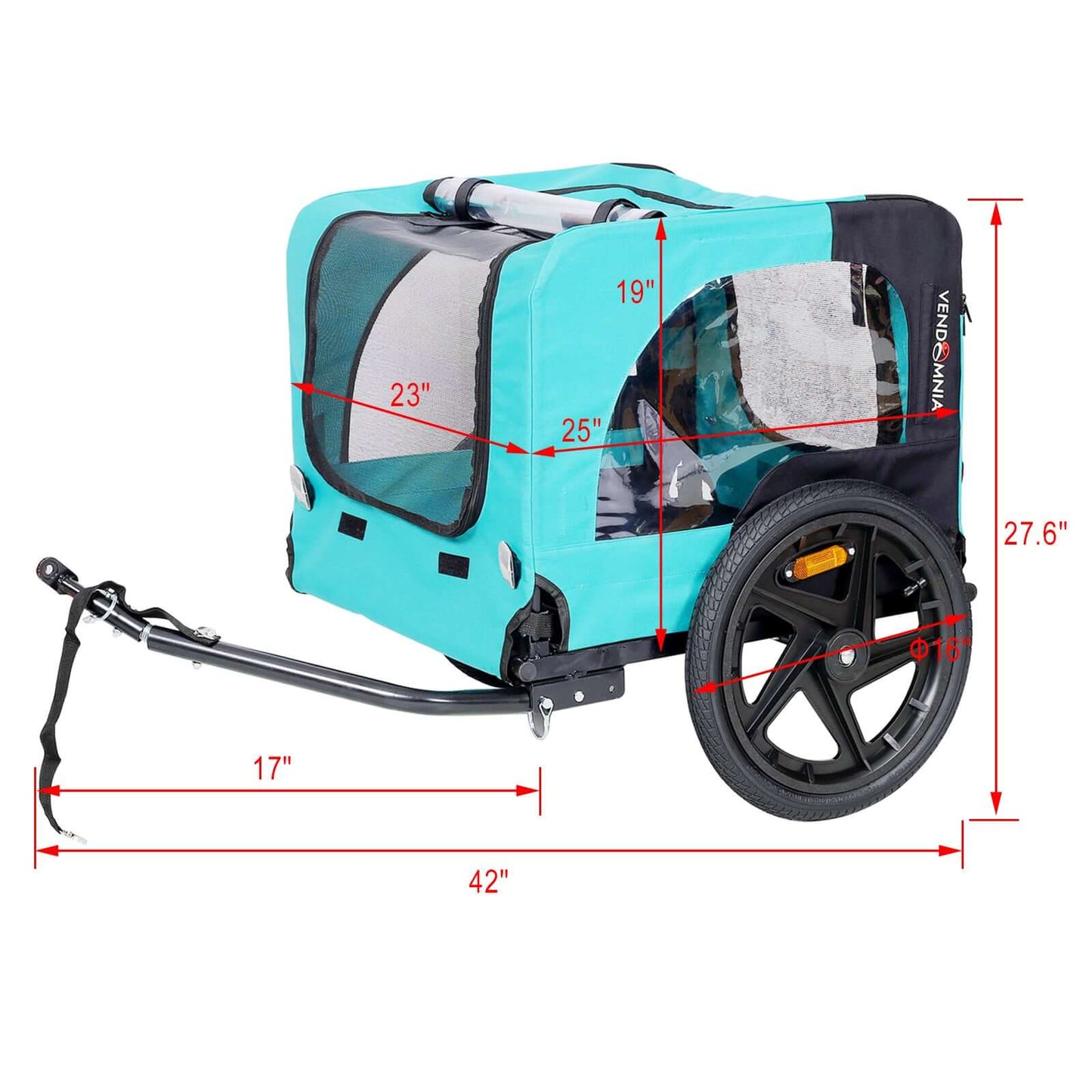 Foldable Dog Stroller, Bicycle Trailer GIGA