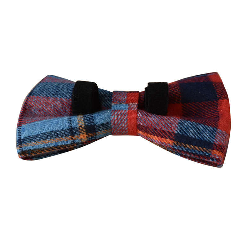 Blue Velvet Dog Collar, Least, Bow, Set cjdropshipping