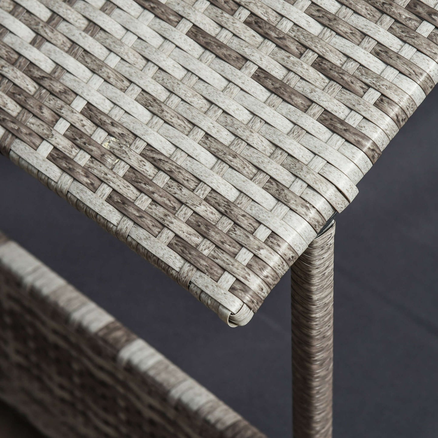 Pet Patio Furniture Dog Bed, Wicker-Rattan with Canopy & Removable Cushion, Cream GIGA
