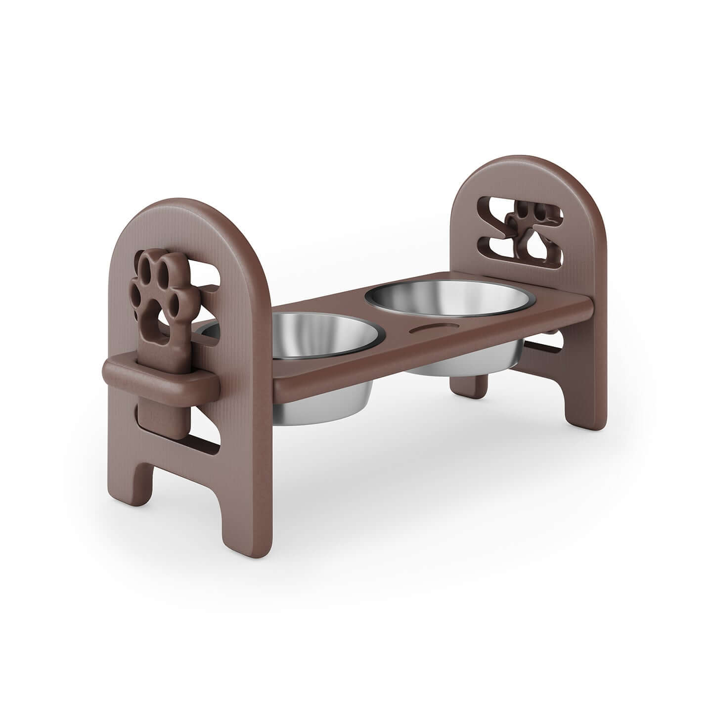 Adjustable Pet Bowl, Brown