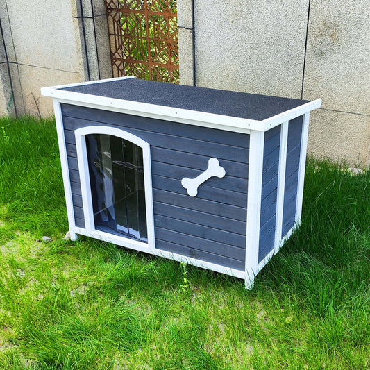 40" Wooden Dog House, Indoor & Outdoor, Foldable - supdog