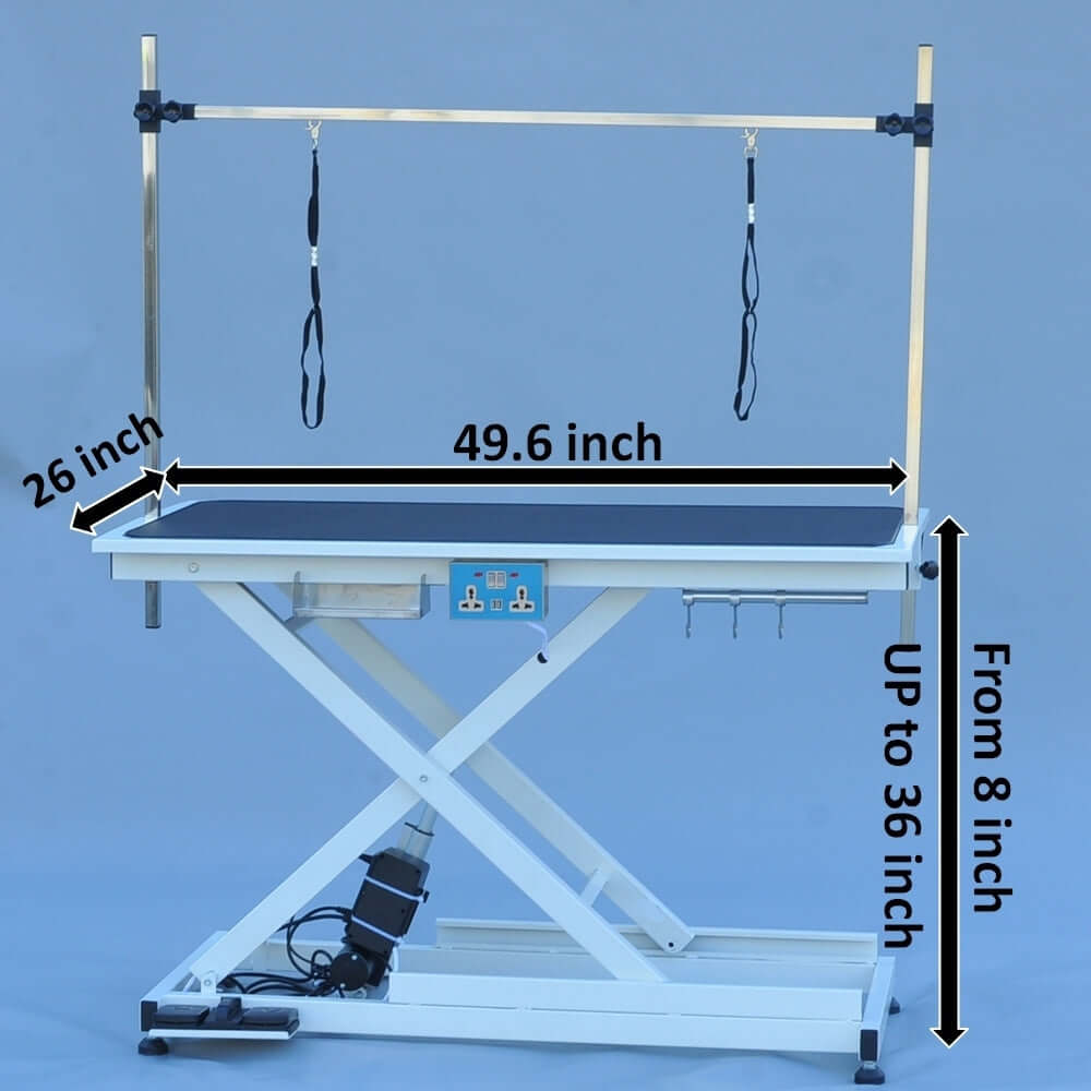 super Deluxe electric pet grooming table, 110V/220V professional groomer recommend height adjust from 8 up to 36inch GIGA