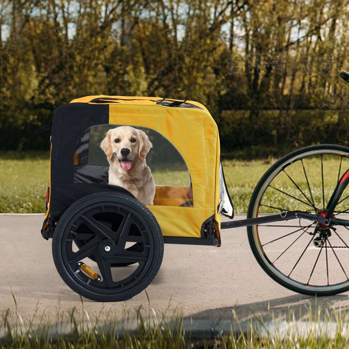 Foldable Dog Stroller, Bicycle Trailer - supdog