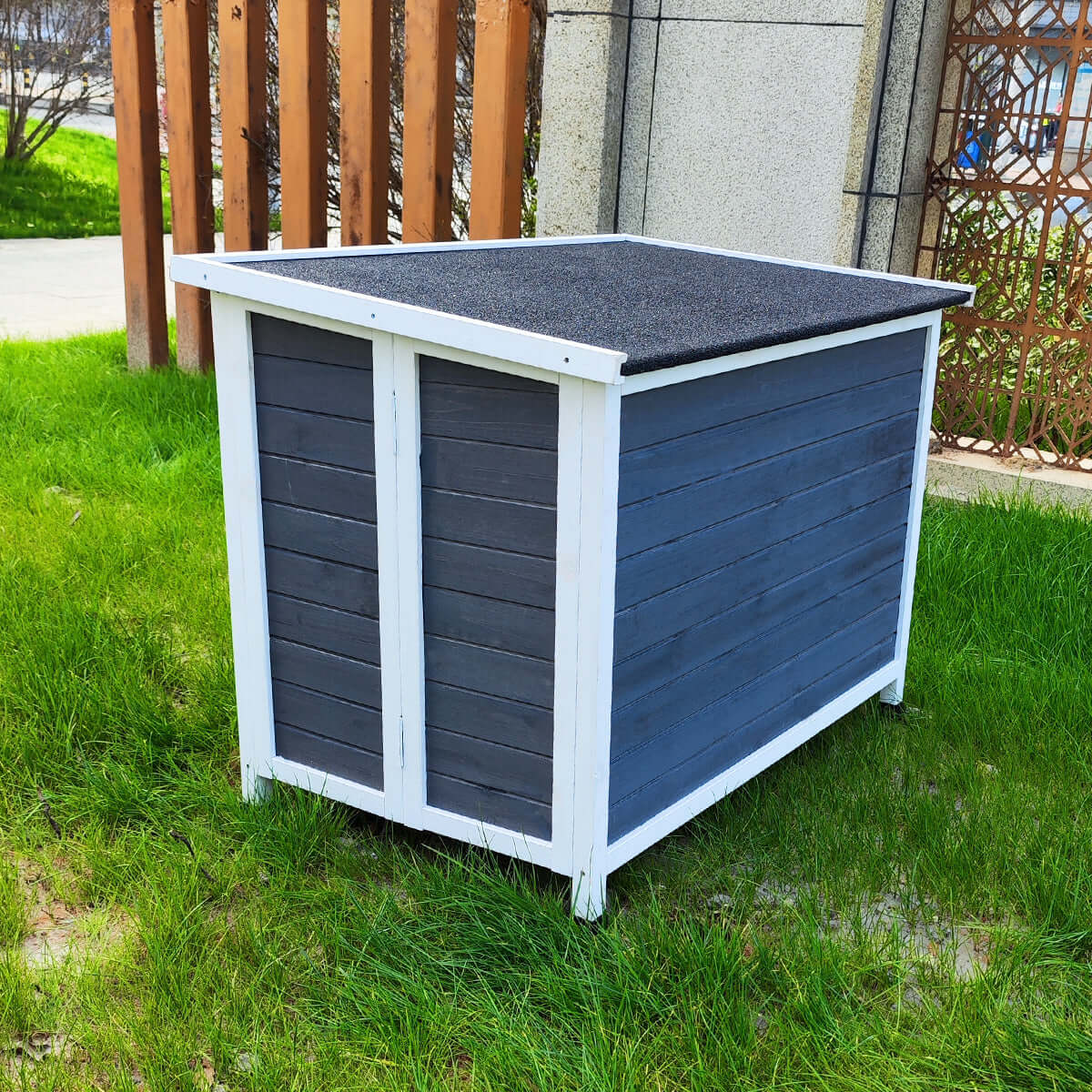 40" Wooden Dog House, Indoor & Outdoor, Foldable - supdog