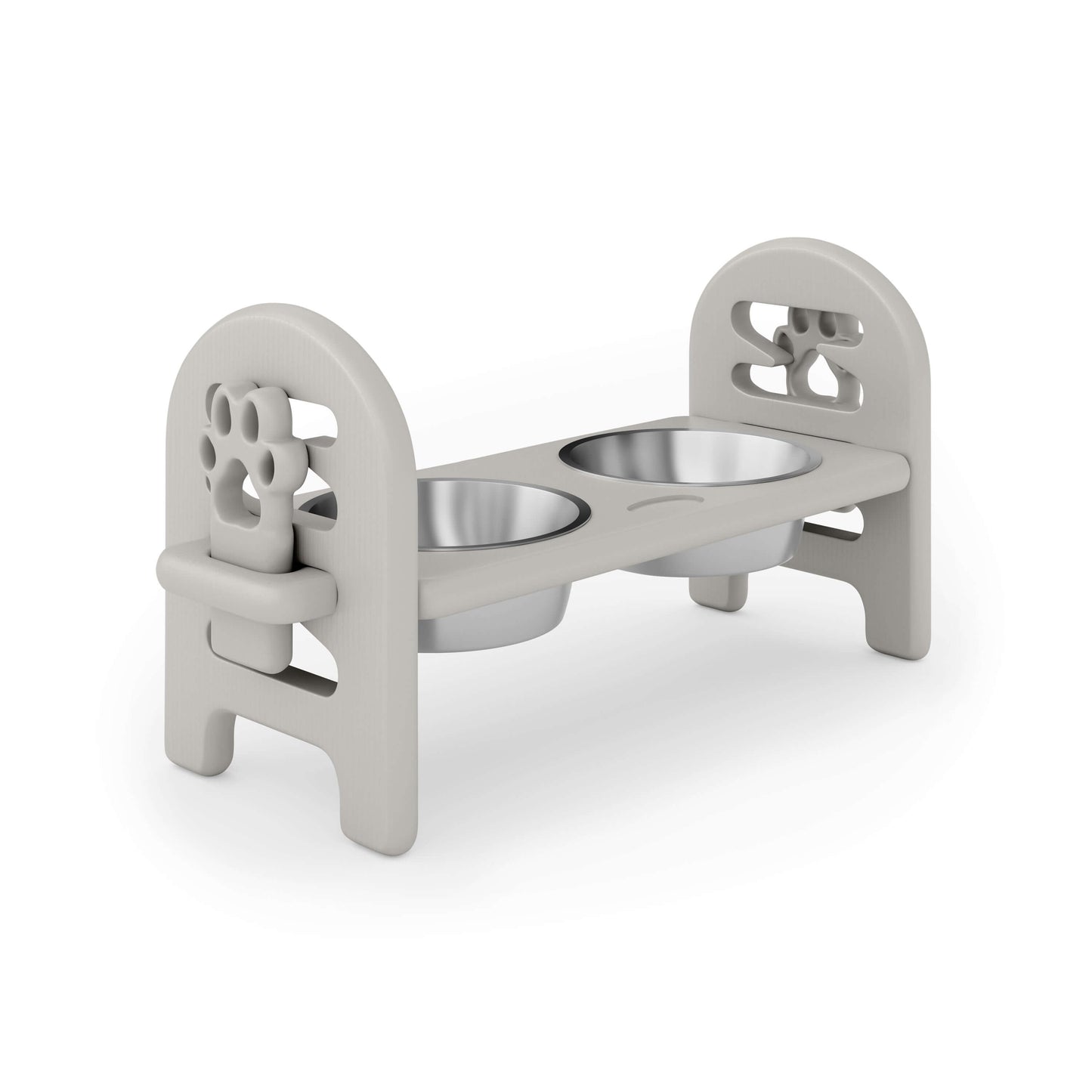 Adjustable Pet Bowl, Grey