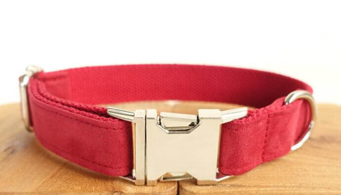 Red Dog Collar, Leash, Bow, Set cjdropshipping