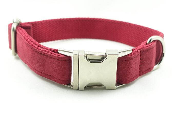 Red Dog Collar, Leash, Bow, Set cjdropshipping