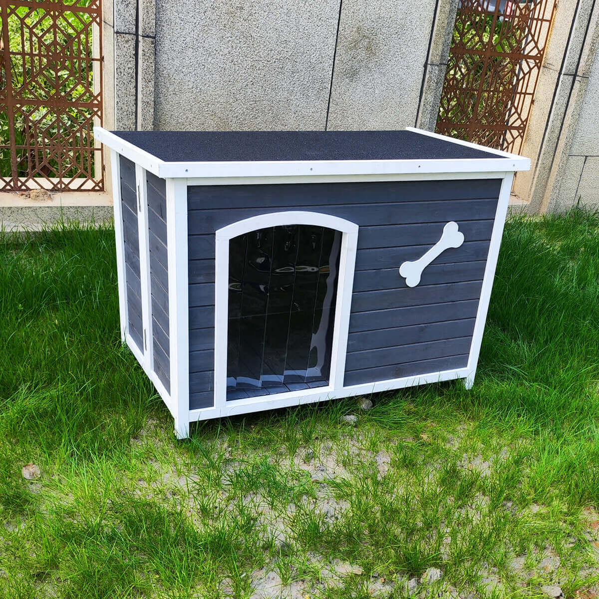 40" Wooden Dog House, Indoor & Outdoor, Foldable - supdog