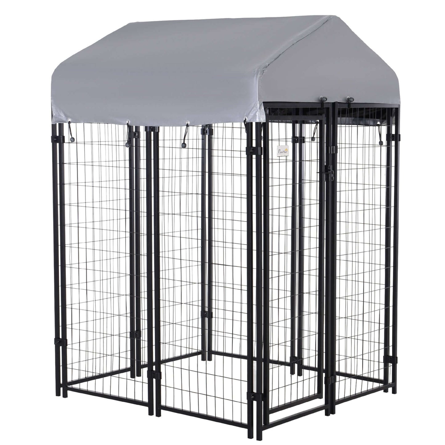4' x 4' x 6' Dog Kennel with Lockable Door, Water-resistant Canopy, for Small and Medium Dogs supdog