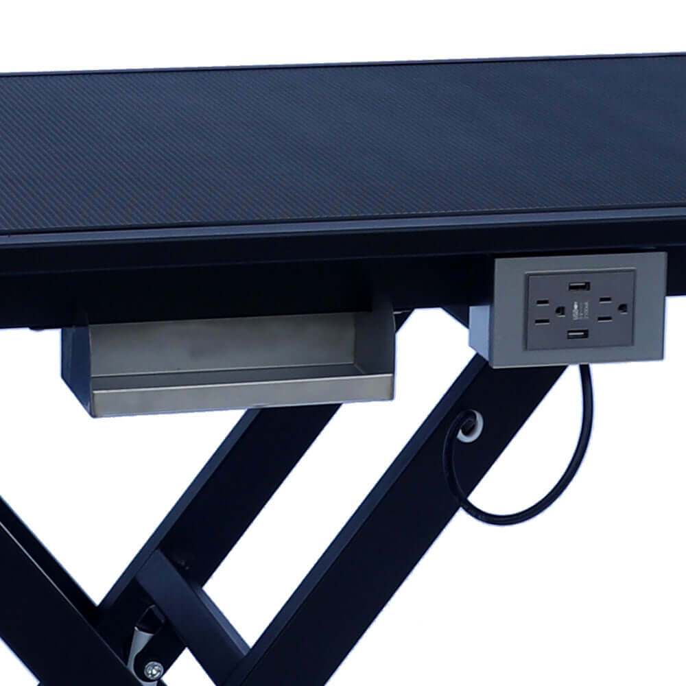electric pet grooming table, 110V/220V professional groomer recommend super Deluxe electric pet grooming table, 110V/220V professional groomer recommend height adjust from 8 up to 36inch BLACK COLOR GIGA