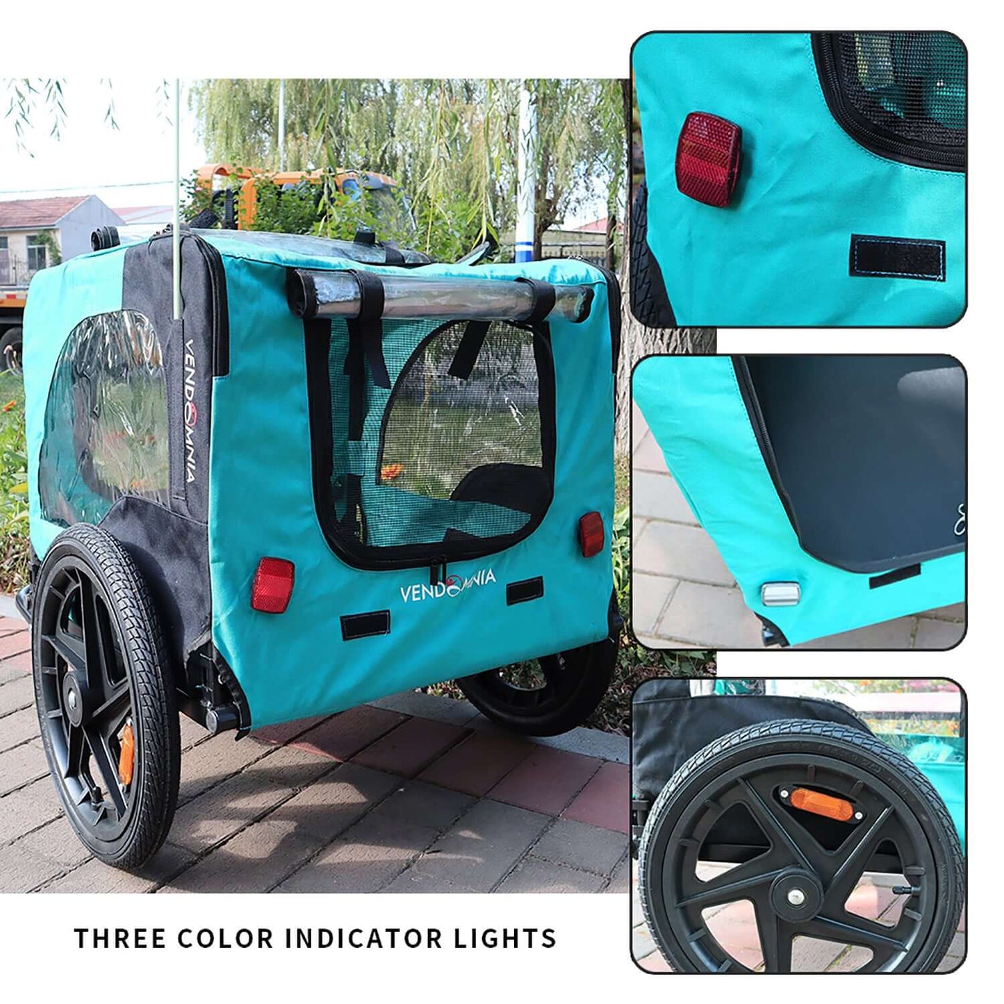 Foldable Dog Stroller, Bicycle Trailer GIGA