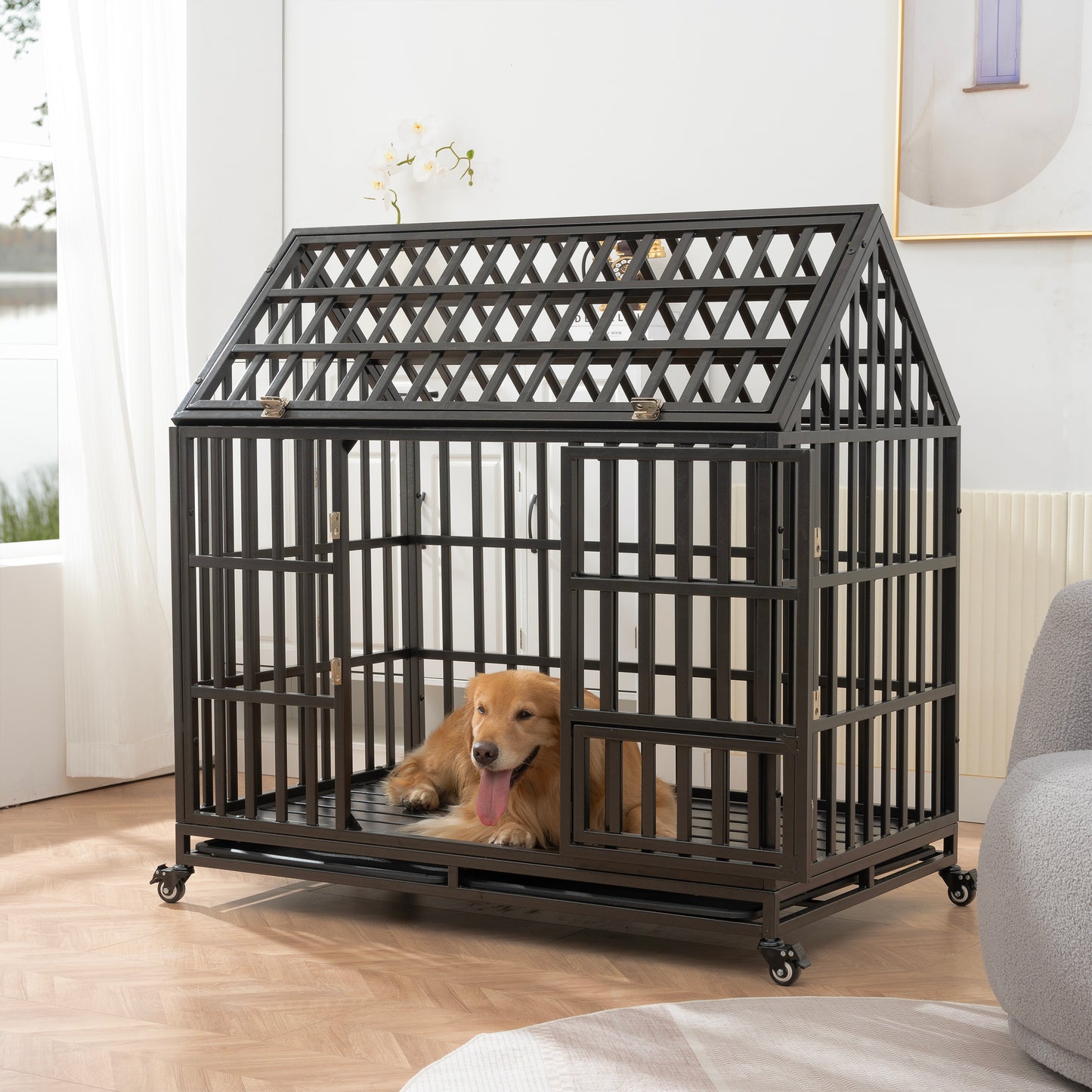 48" Heavy Duty Dog Crate