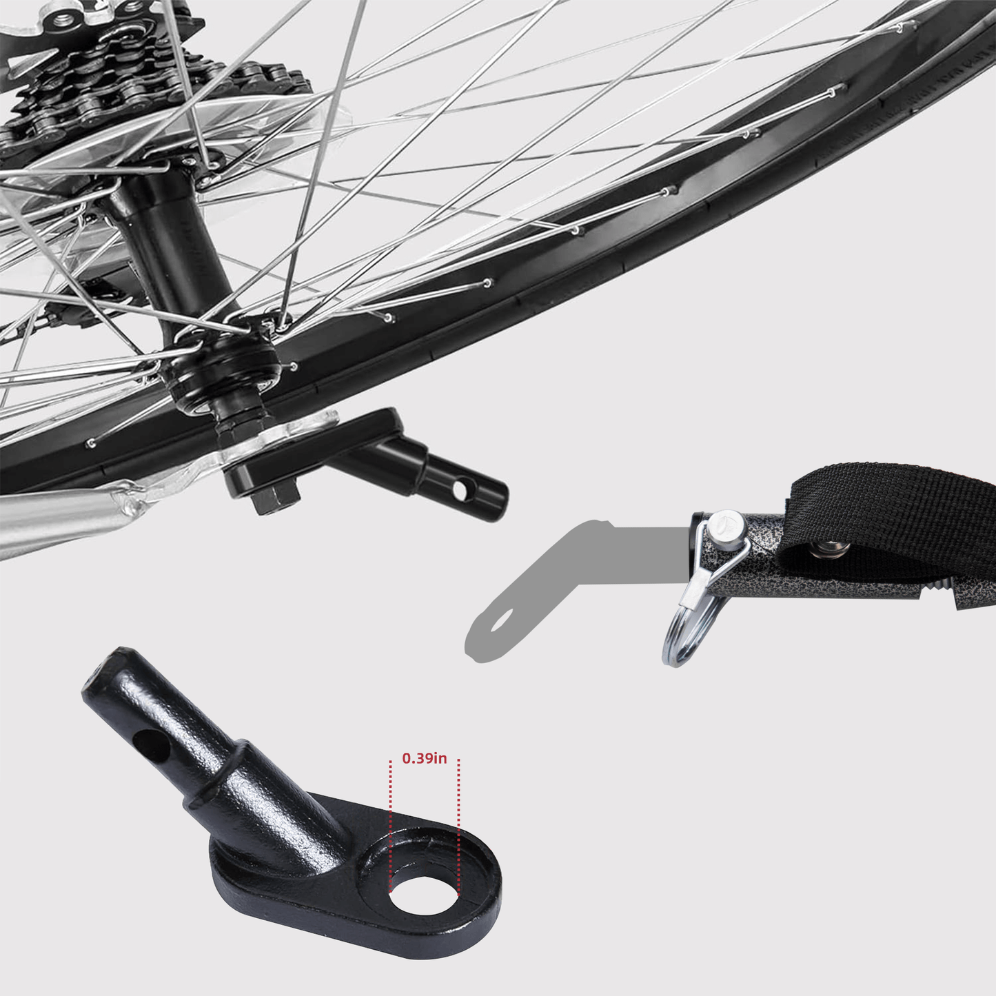 Foldable Bicycle Trailer for Medium Dogs, Red & Black