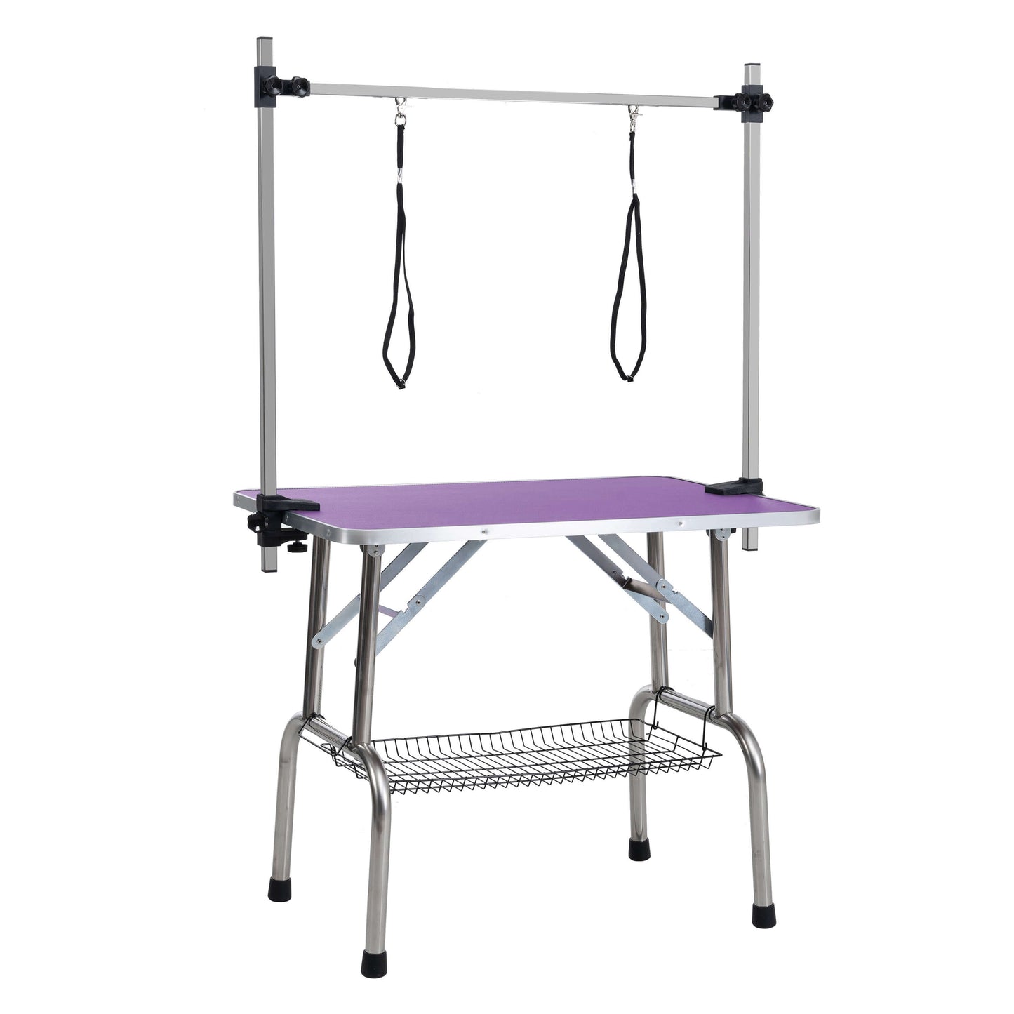46" Folding Pet Grooming Table, Purple