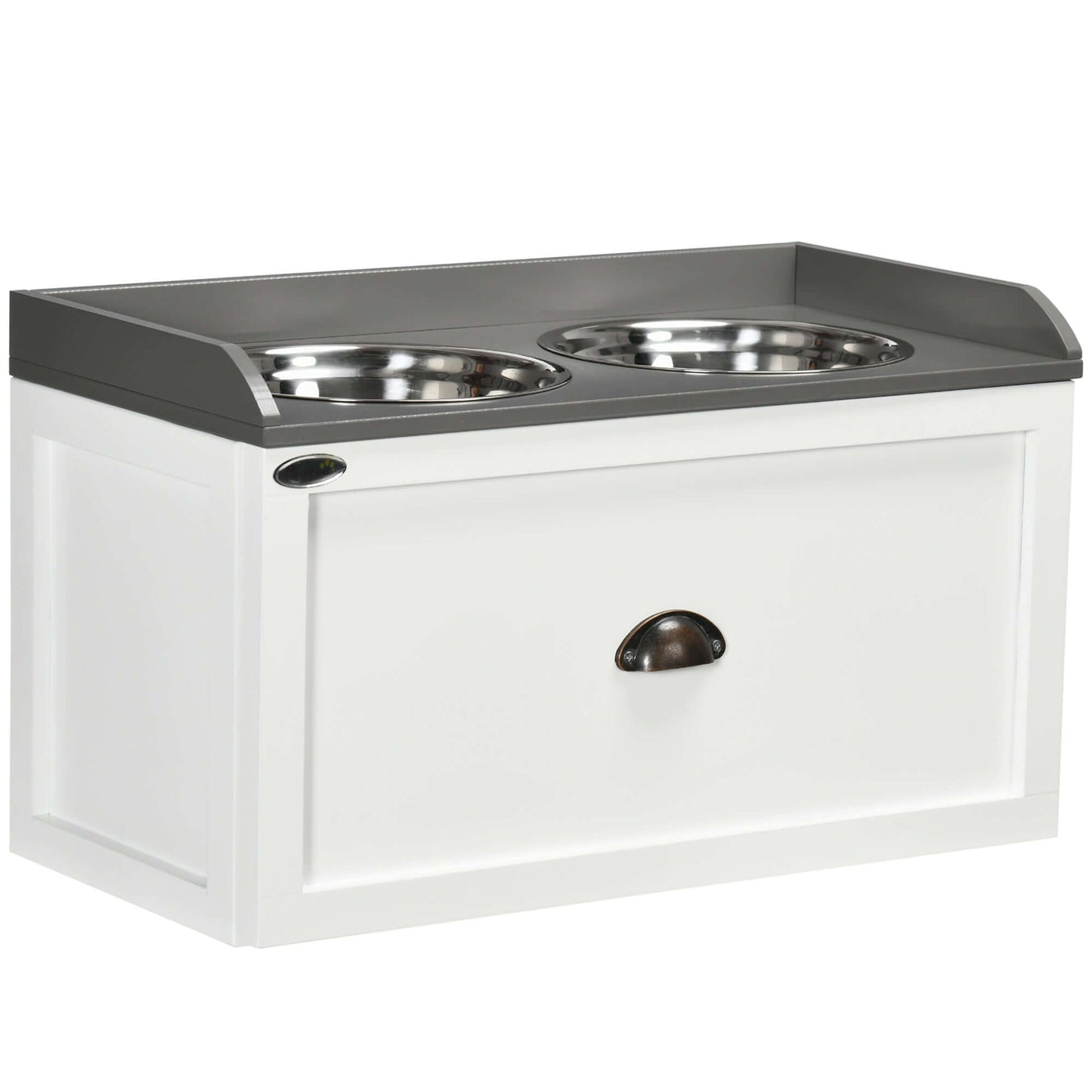 PawHut Dog Feeding Station with Storage Drawer
