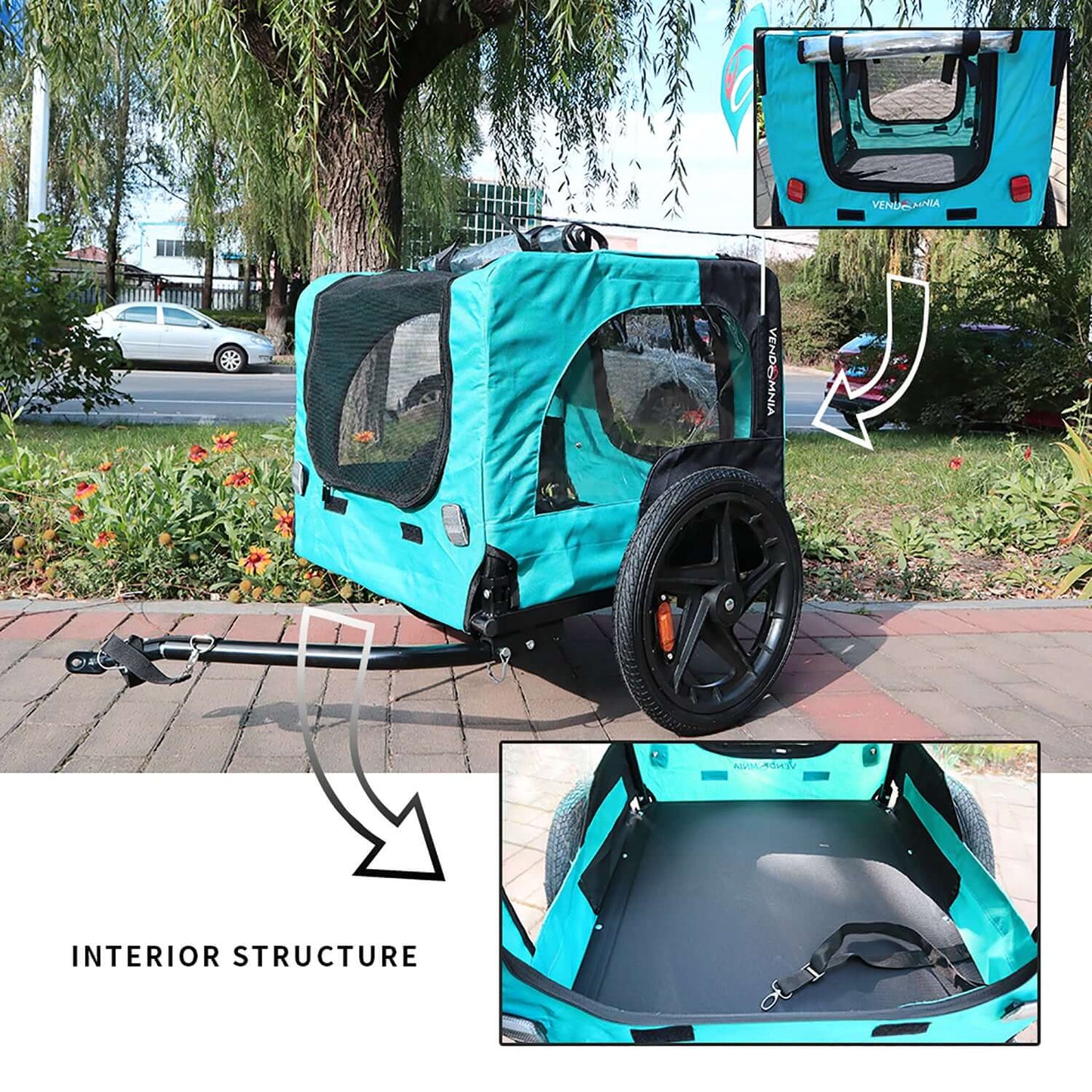 Foldable Dog Stroller, Bicycle Trailer GIGA