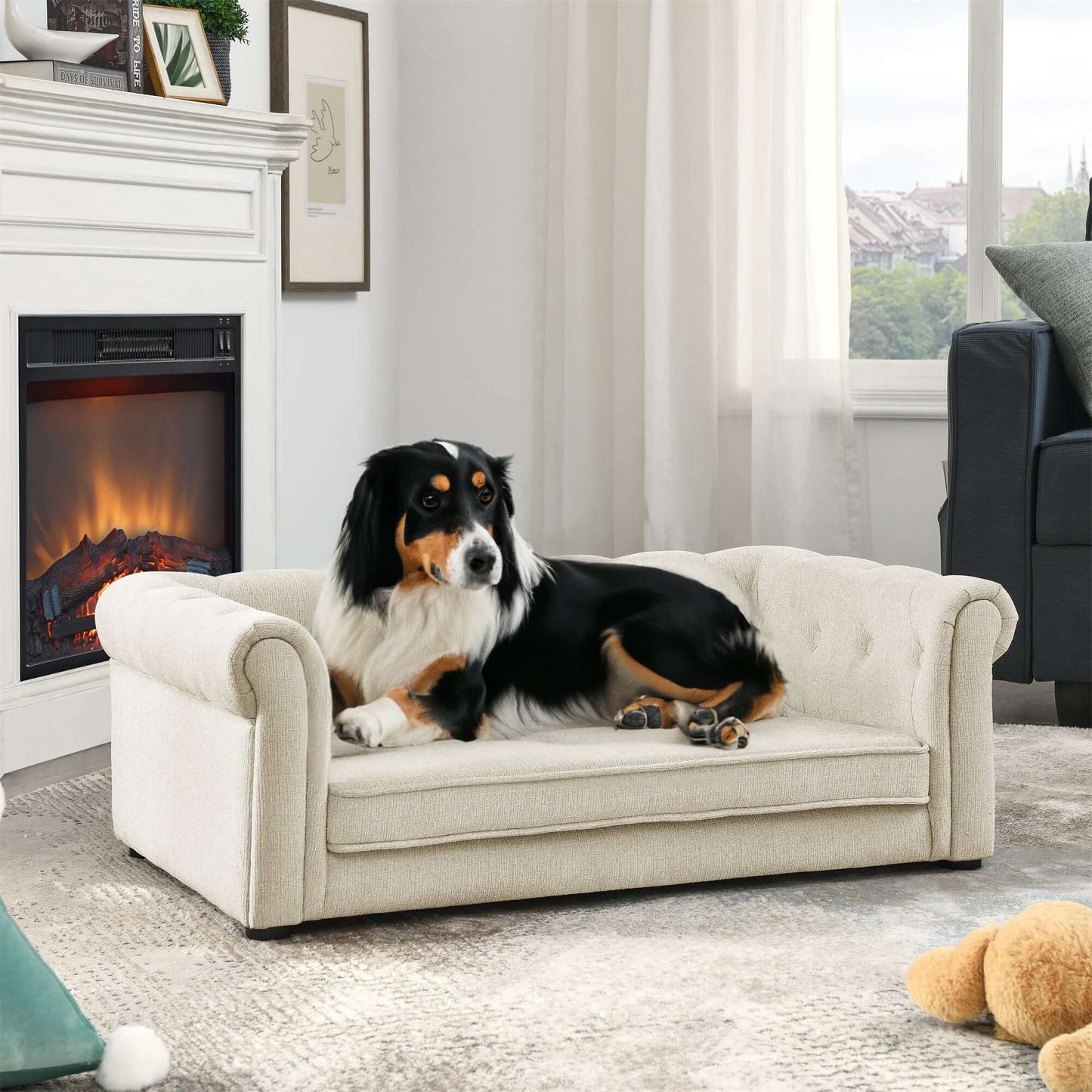 40" Elegant Pet Sofa, Beige
