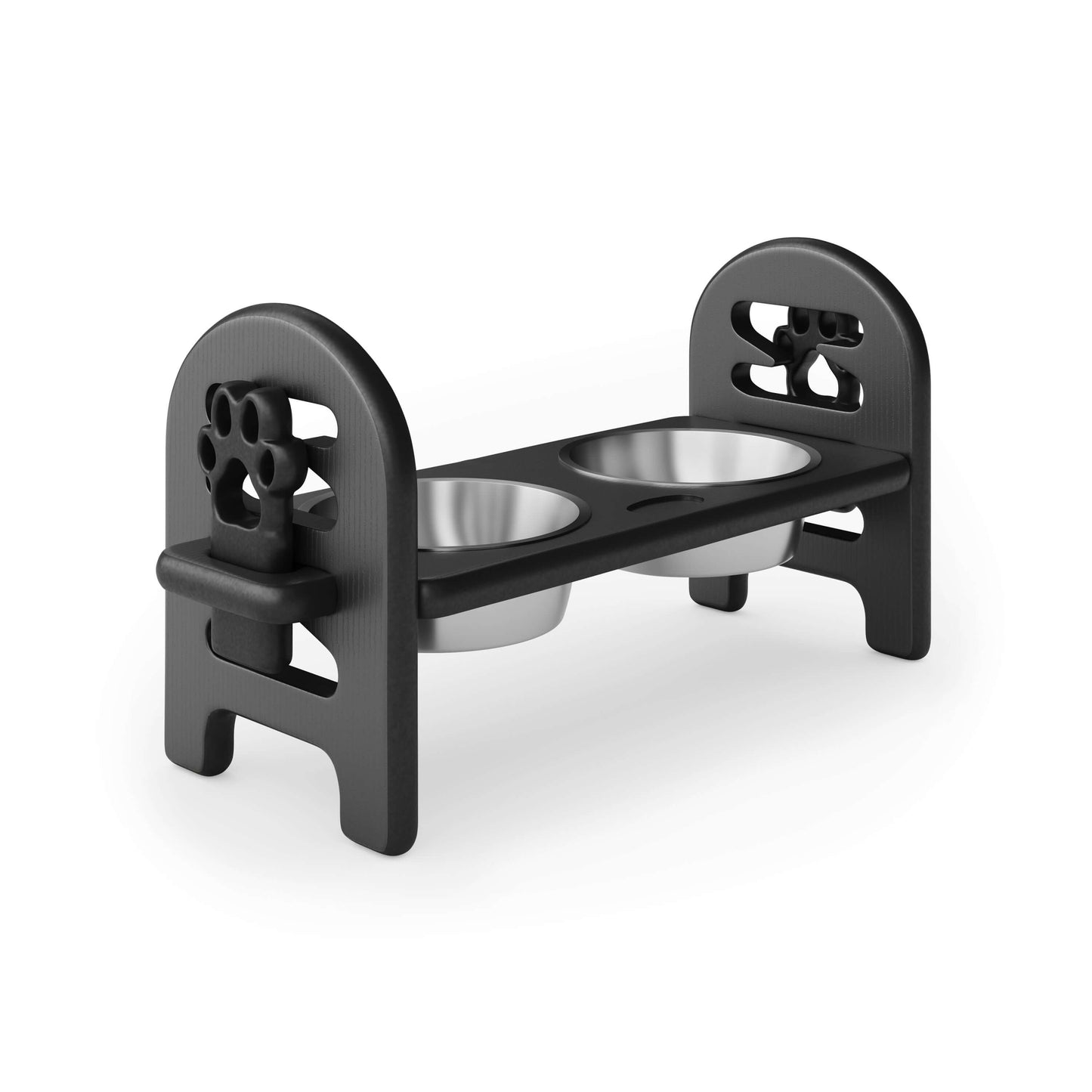 Adjustable Pet Bowl, Black