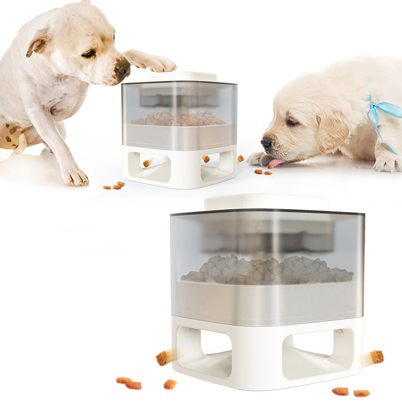 Dog Food Feeder Catapult: Educational Dog Toy for Just One Snap of Food! - supdog