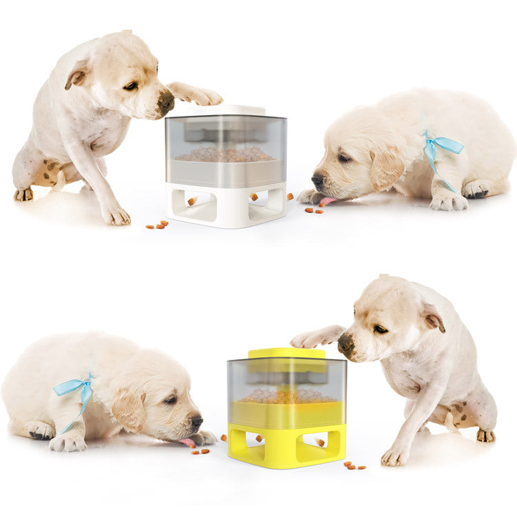 Dog Food Feeder Catapult: Educational Dog Toy for Just One Snap of Food! - supdog