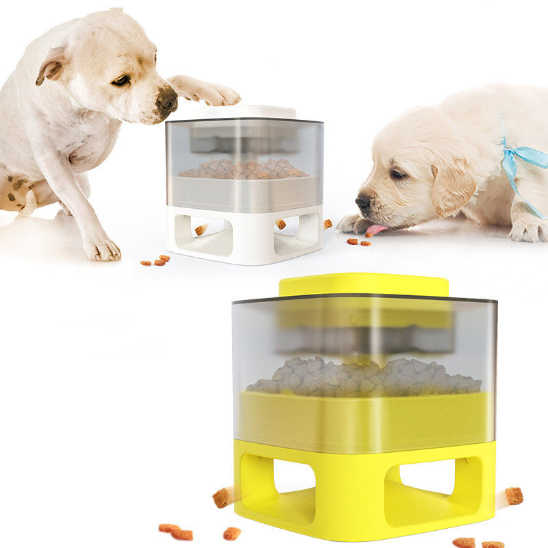 Dog Food Feeder Catapult: Educational Dog Toy for Just One Snap of Food! - supdog