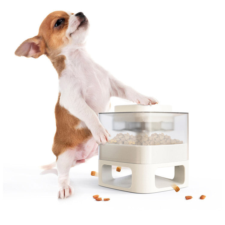 Dog Food Feeder Catapult: Educational Dog Toy for Just One Snap of Food! - supdog