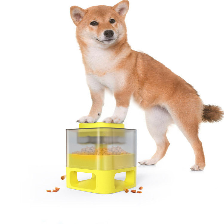 Dog Food Feeder Catapult: Educational Dog Toy for Just One Snap of Food! - supdog