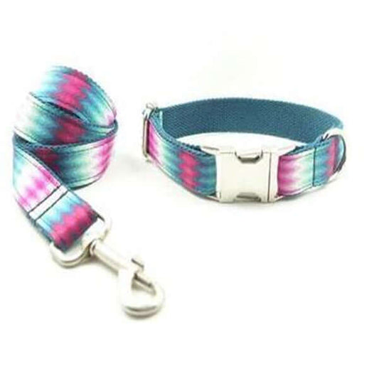 Colorful Ribbon Set Dog Collar and Leash cjdropshipping