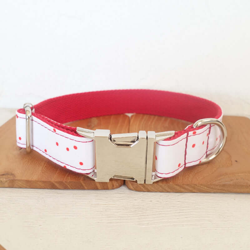 Pink Dot Dog Collar, Bow cjdropshipping