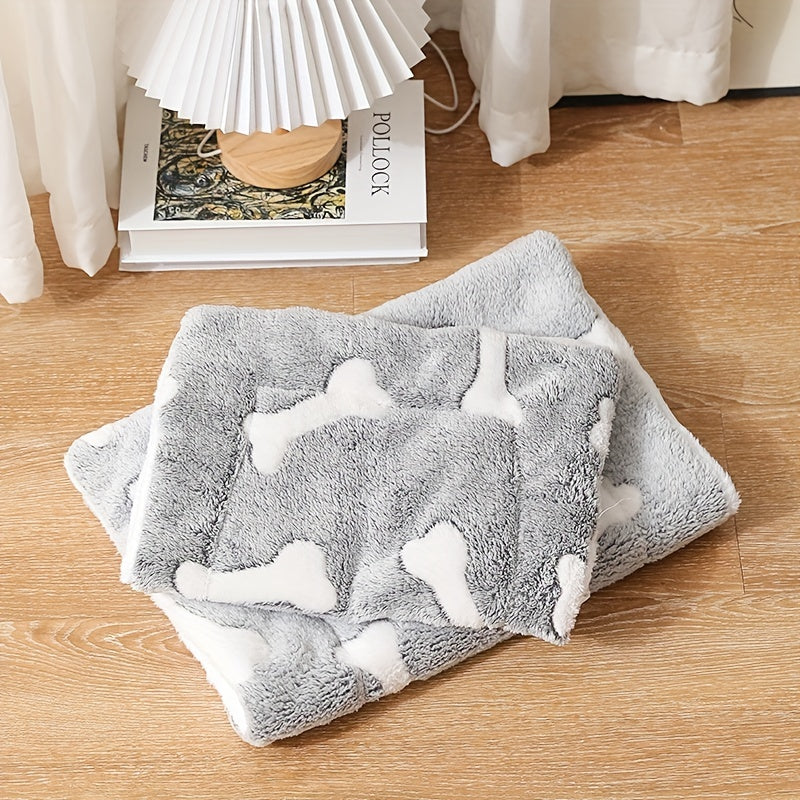 Self-Warming Washable Dog Bed Reversible Fleece cjdropshipping