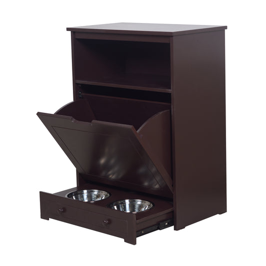 Best-Selling Dog Food Cabinets w/Feeding Watering Bowls GIGA