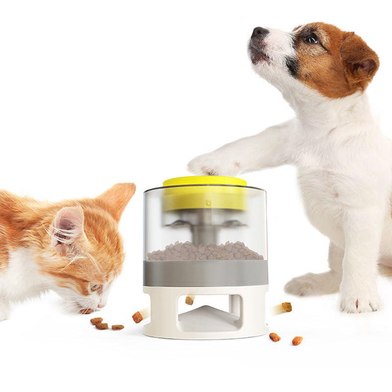 Dog Food Feeder Catapult: Educational Dog Toy for Just One Snap of Food! - supdog