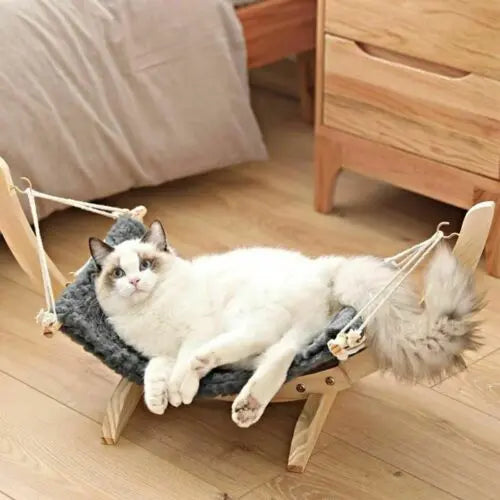 Solid Wood Pet Hammock cjdropshipping