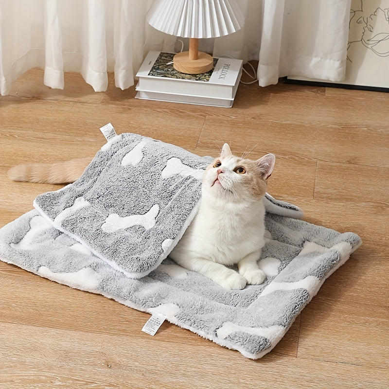 Self-Warming Washable Dog Bed Reversible Fleece cjdropshipping