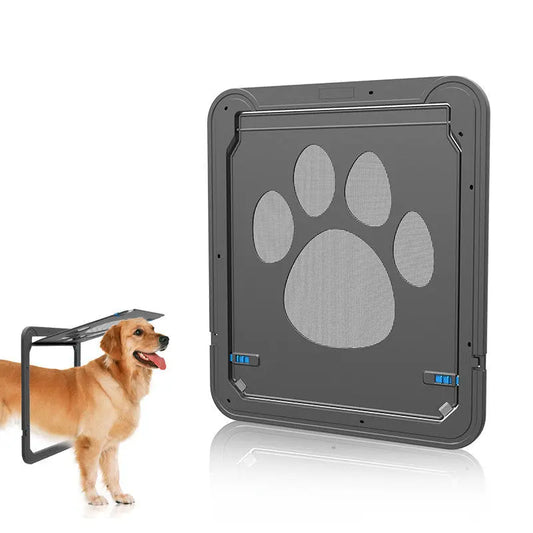 Paw Print Anti-bite Screen Door For Medium And Large Dogs cjdropshipping