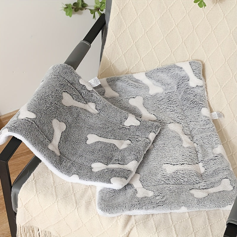 Self-Warming Washable Dog Bed Reversible Fleece cjdropshipping