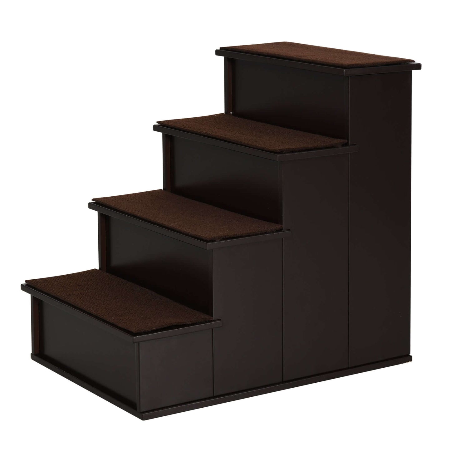 Pet Stairs, Cushioned Removable Covering, Dogs Up To 22 Lbs., Brown